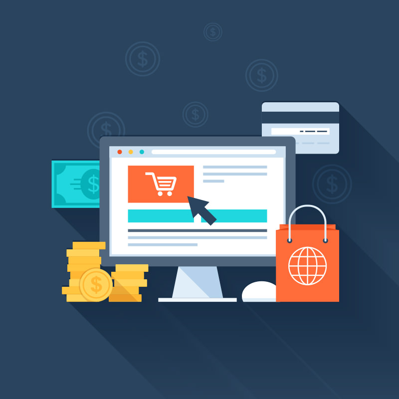 Online Shopping Illustration 1 Online Shopping Illustration 1